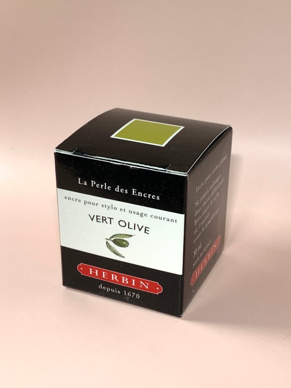 J. Herbin Fountain Pen Ink - Vert Olive